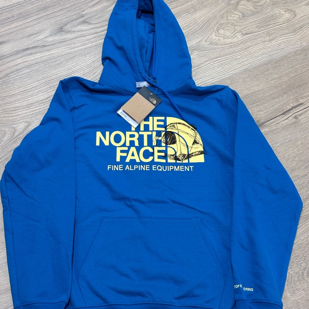The North Face Men's Bright Blue Hoodie Size M